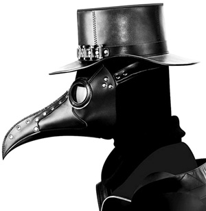 couples halloween costumes scary plague bird mask