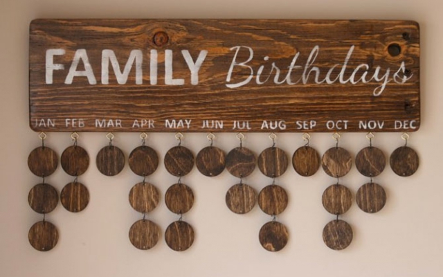 Family Birthday Board