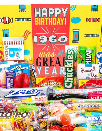Retro birth-year candy