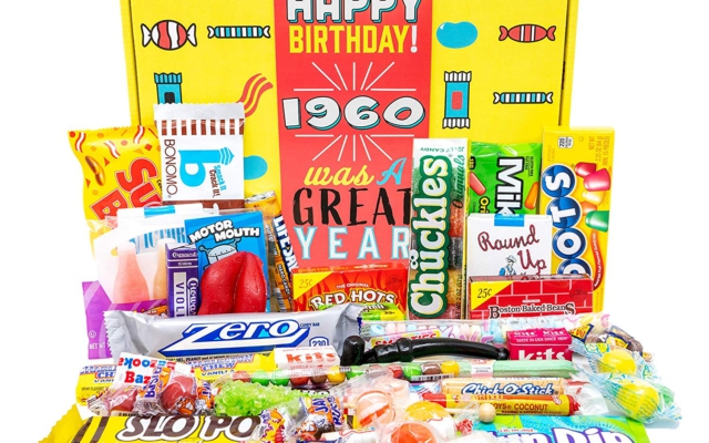 Retro birth-year candy